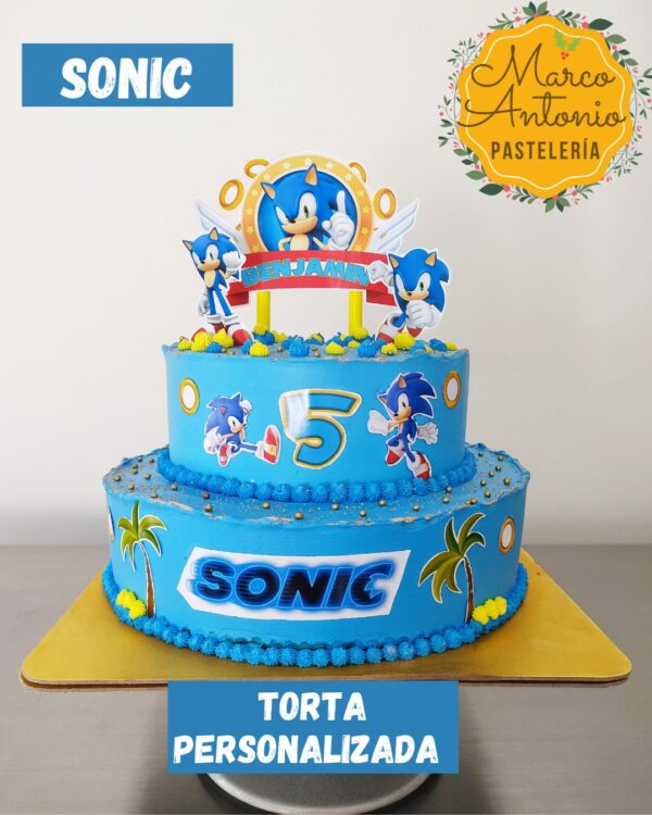 Torta de Sonic, torta infantil en Girardot